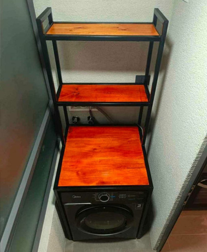 Mueble Base Soporte Lavadora O Secadora Con Repisa Superior