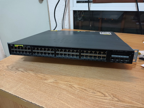 Swicht Cisco Catalyst Ws-c3650 48ptos Poe+ 4ptos Fibra 4x1g (Usado)