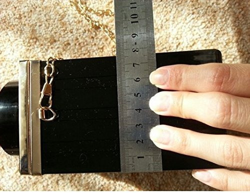 Bolsos De Noche Con Forma De Lápiz Labial Negro Acrílico Par
