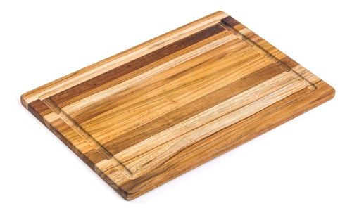 Tábua De Corte Teakhaus Com Ranhura De Seiva 40x28x1,4cm Mad