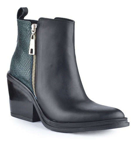 Imagen 3 de 7 de Botinetas Botitas Botas De Mujer De Cuero Kioto - Ferraro