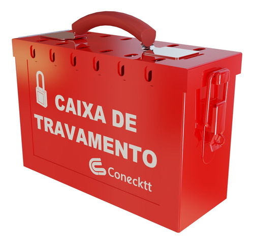 Imagem 4 de 6 de Caixa Para Travamento Bloqueio Em Grupo Lockout Tagout Loto