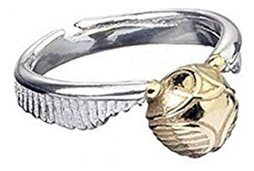 Anillos - Stainless Steel Golden Snitch Ring- Large