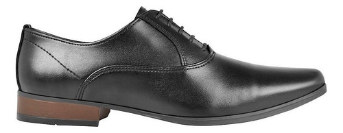 Zapato Oxford Plain Toe Stylo 10512 Negro Diseño Liso 25 Mx Para Adultos - Hombre