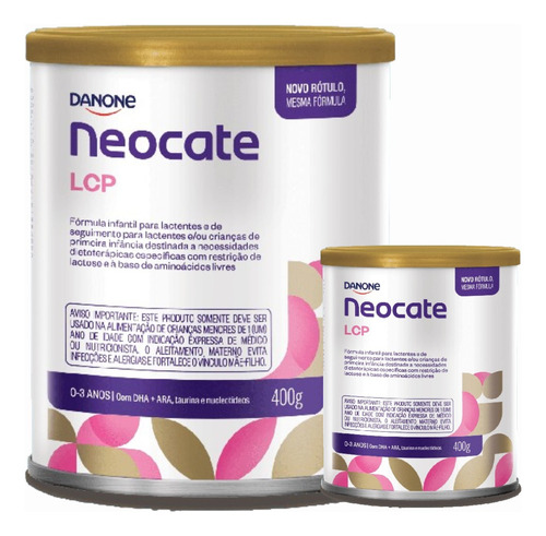 2 Latas -neocate Lcp  Fórmula Infantil Em Pó -danone 400g
