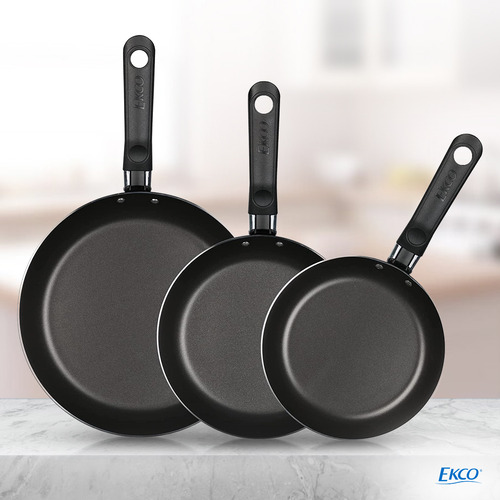 Set De Sartenes Ekco Orígenes De 3 Piezas Con Antiadherente