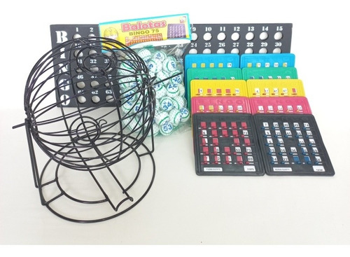 Kit De Bingo Profesional 20 Tablas Plásticas. 