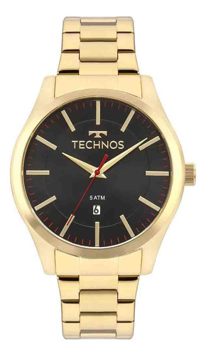 Relógio Masculino Technos Steel Dourado 2115mmks Analógico