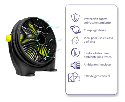 Ventilador 2 En 1 - Iusa 267118 - 20 PuLG