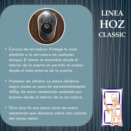 Puerta Blindada Instalada! Hozclassic®aluminio Incrustado 9c