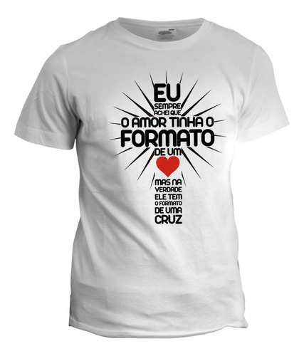 Camiseta Personalizada Formato De Cruz - Giftme - Gospel