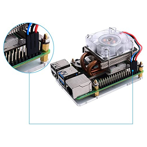 Ventilador Geeekpi Raspberry Pi 4 Pwm, Cpu Raspberry Pi De P