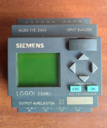 Plc Logo Siemens 110/220 Vac, 8 Entradas, 4 Salidas A Relevo