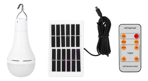 Bombilla Led Solar Inteligente De 9 W, Bombilla De Emergenci
