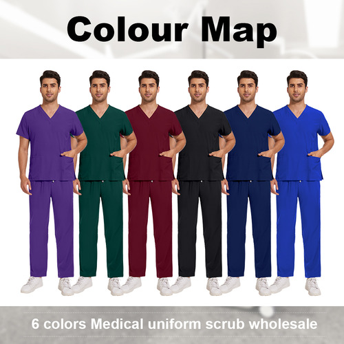 Uniforme Elástico Niaahinn Para Enfermeros Clínicos De Hospi