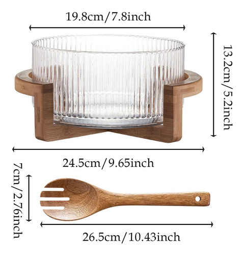 Envalía De Vidrio Bowl Fruth Bowl Serving Ensalada De La