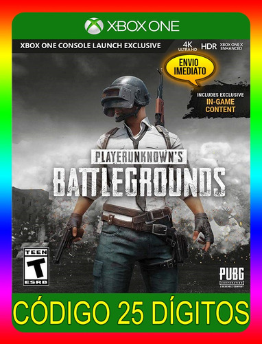 Playerunknowns Battlegrounds Xbox  - 25 Dígitos (envio Já)