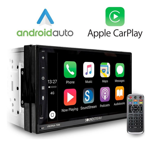 Autoestereo De Pantalla 7' Android Auto Carplay Soundstream