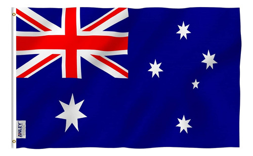 Bandera De Australia De 3x5 Pies Colores Vivos Doble Costura