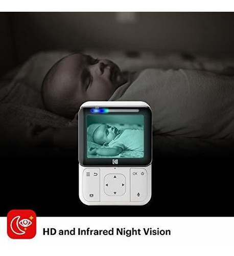 Imagen 5 de 7 de Kodak Cherish C225 Monitor De Video Para Bebé, Cámara De In