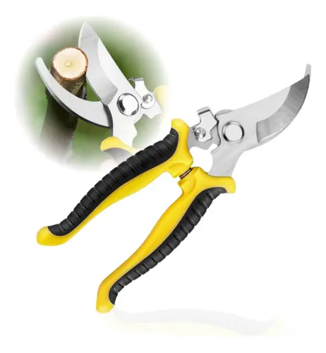 Tesoura de Poda Manual para Jardinagem e Galhos de Plantas Amarelo — R$ 19,30 em Mercado Livre, 52% OFF