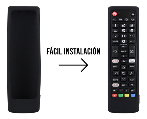 Imagen 6 de 10 de Funda Para Control LG Akb75095307 Smart Tv Case Silicon