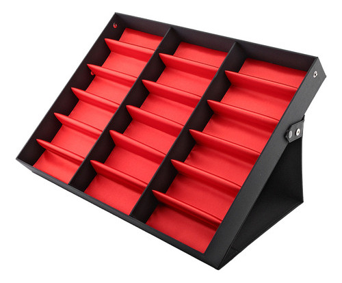 Caja De Almacenamiento De 18 Rejillas Para Lentes De Sol