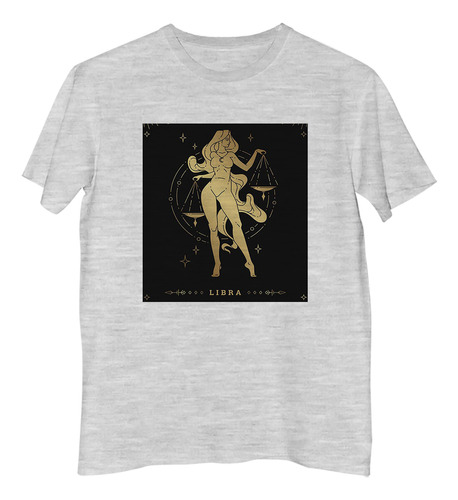 Remera Niño Astrologia Oro Signos Zodiaco Libra