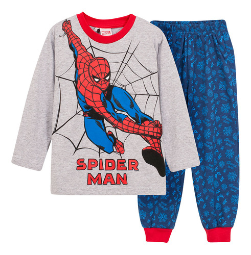 Pijamas Niños Manga Larga Spiderman Marvel Original 