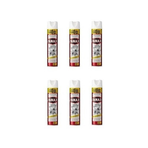 6x Tanax Aerosol Mata Insectos Lata 440cc Envio A Chile