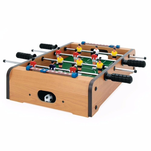 Futbolito De Mesa Portatil Madera Y Acero Version Lite