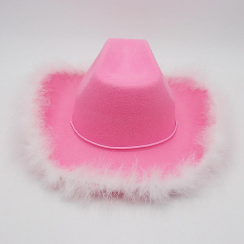 . Sombreros Occidentales Rosas Y Blancos, For Fiestas,