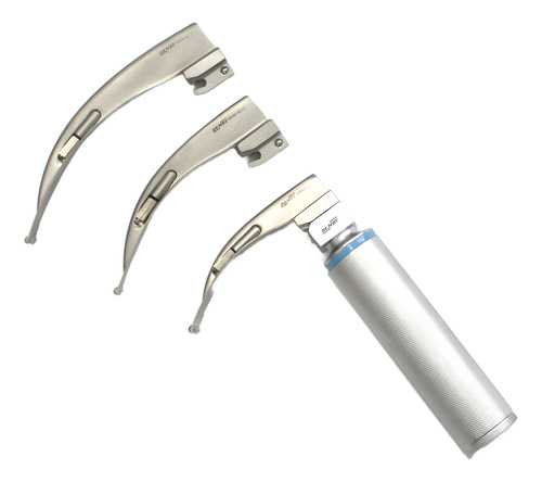 Estuche De Laringoscopio 3 Hojas Luz Estandar Premium