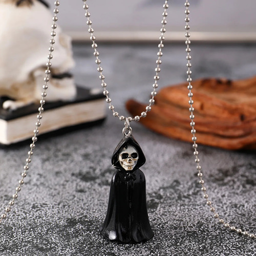 Collar Con Dije De Calavera Para Mujer Accesorios Halloween