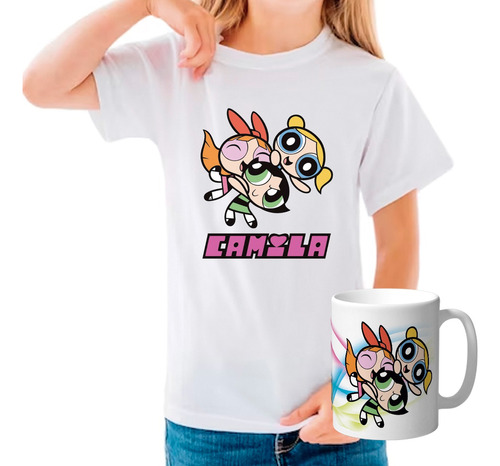 Remeras Combo Con Taza Las Chicas Superpoderosas