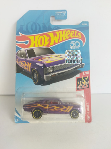 Hot Wheels 68 Chevy Nova Morado Factory Sealed 2018 32/365