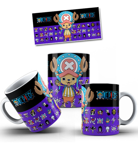 Taza De Ceramica, One Piece, 11oz, Nueva