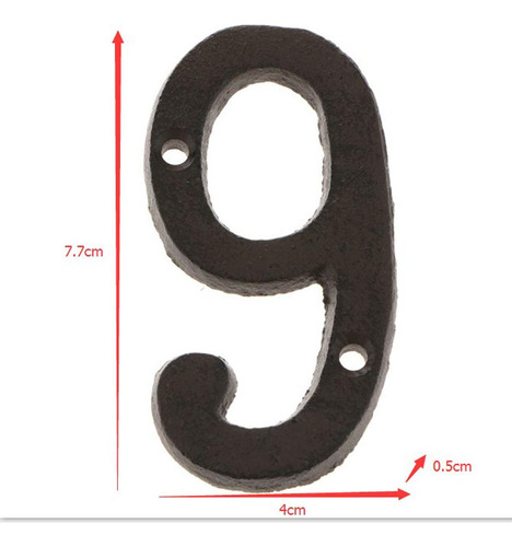 2 Dígitos De La Dirección De La Puerta Pegatina