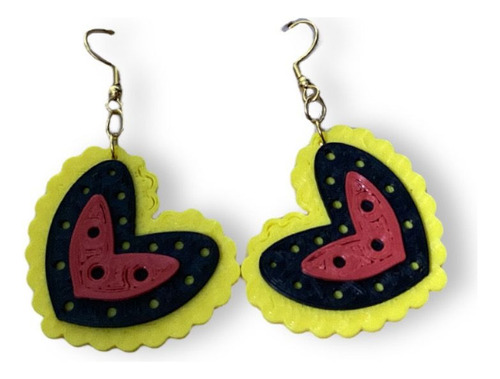 Aretes De Corazón Mexicano