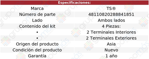 Kit Terminales + Bieletas Ts Clio 2002 A 2010