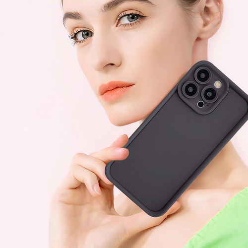 Funda Para Infinix Hot 50i Case Uso Rudo Soft Silicone Negro Para Infinix Hot 50i