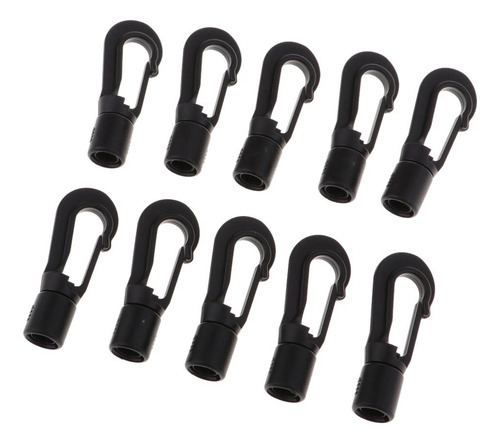 10x Hebillas De Cuerda De Clip De Gancho De Cuerda Elástica