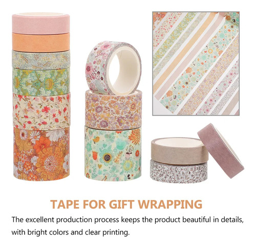 O Juego De Cintas Washi Japonesas Para Decoración, 12 Piezas