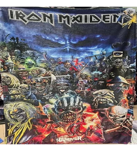 Frazada Cobija Iron Maiden Suave Premium Varios Liso