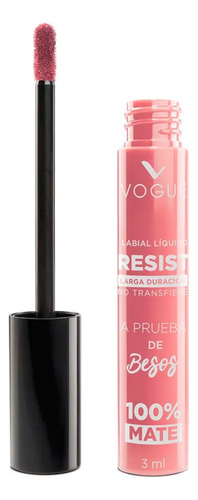 Labial Liquido Vogue Resist Larga Duracion Acabado 100% Mate
