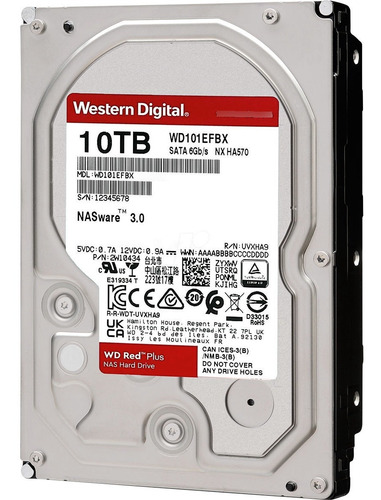 Disco Duro Western Digital 10tb Sata 3.5'' Storage Nas Red