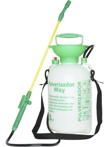 Imagem 3 de 6 de Pulverizador Borrifador Jardim 5 Litros Pressão Acumulada 5l