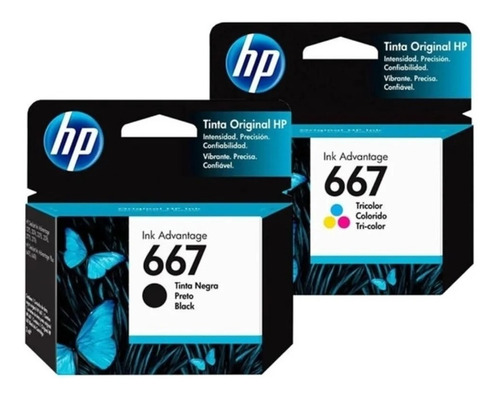 Kit De Cartuchos Hp 667 Para Hp 2775 2374 + Kit De Recarga