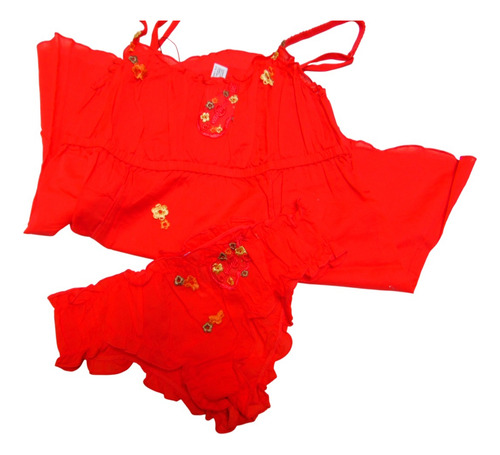Intimissimi Pijama Babydoll Algodon Talla Chica Naranja (Usado)