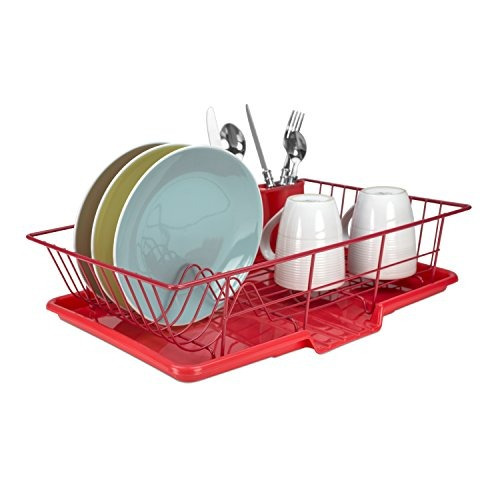 Home Basics Set De 3 Palas Para Platos, Rojo